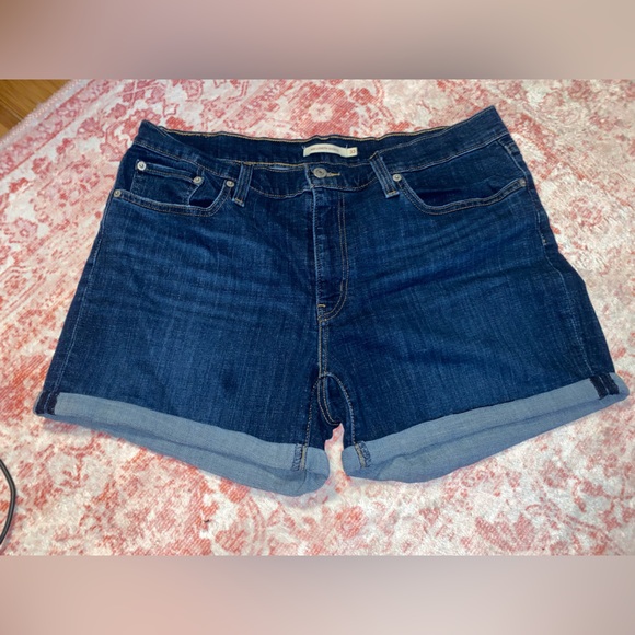 Levi's Pants - Levi's Deep Indigo Denim Shorts